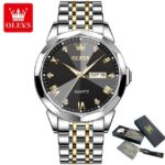 Mens Silver Gold Black