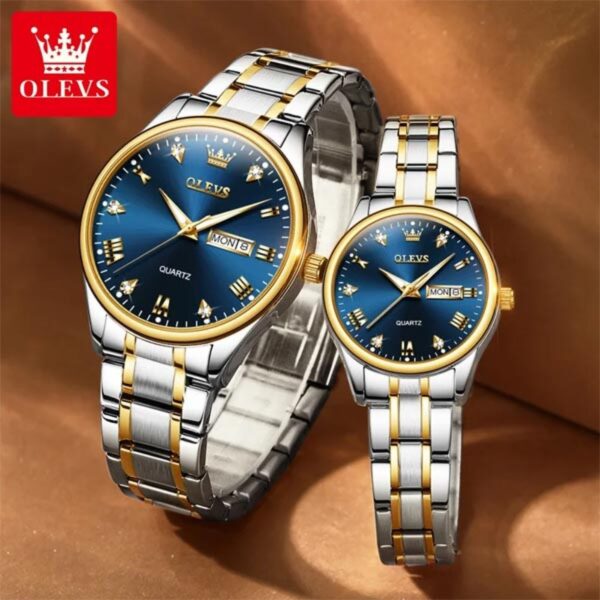 Olevs 5563 Couple Watch