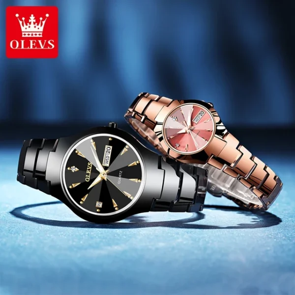 Olevs  8697 Couple Watch