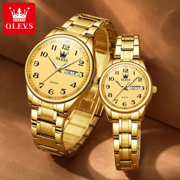 Olevs 5567 Couple Watches