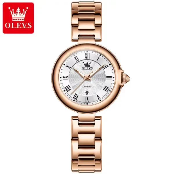 olevs-5608-womens-watch-rose-white.webp OLEVS 5608 Womens Watch Rose White