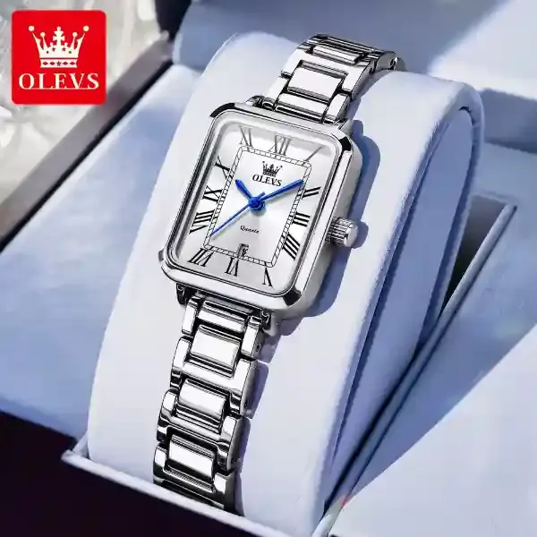 olevs-5641-womens-watch-silver-white.webp Olevs 5641 Women's Watch Silver White