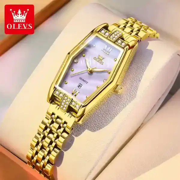 olevs-3699-women-watch-gold-purple.webp Olevs 3699 Women Watch Gold Purple